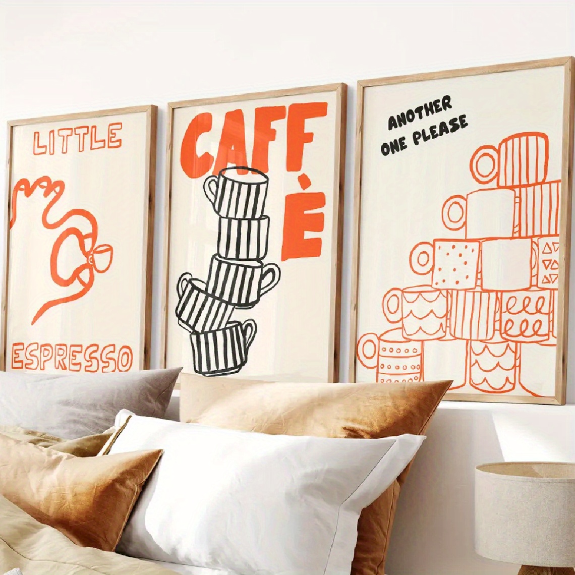 Coffee Tea Drinks - 1/3 szt. Plakat na płótnie z