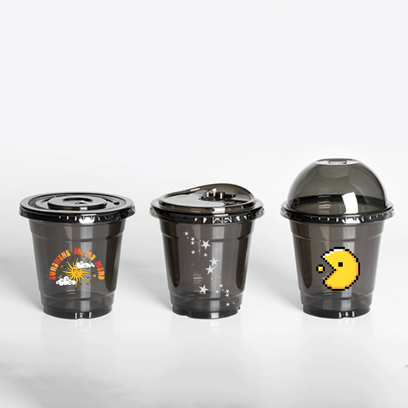 Coffee Tea For Plants - Kubki jednorazowe z przezroczystego plastiku PET