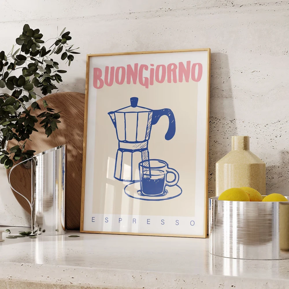Coffee Tea Drinks - Nowoczesna kawa Espresso Wall Art Prints