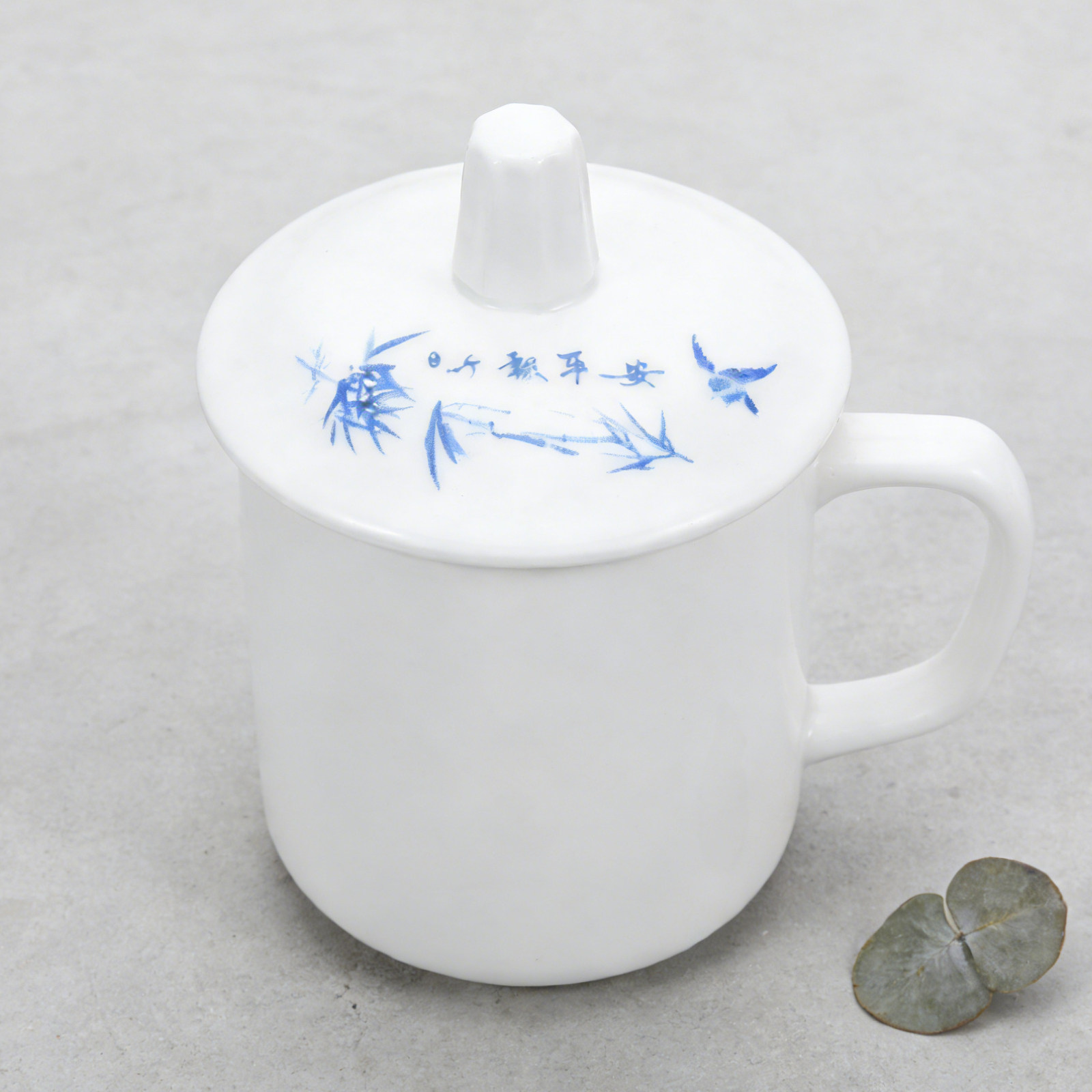 Coffee Tea Replacement - Ceramiczna pokrywka do kubka, biała porcelana,