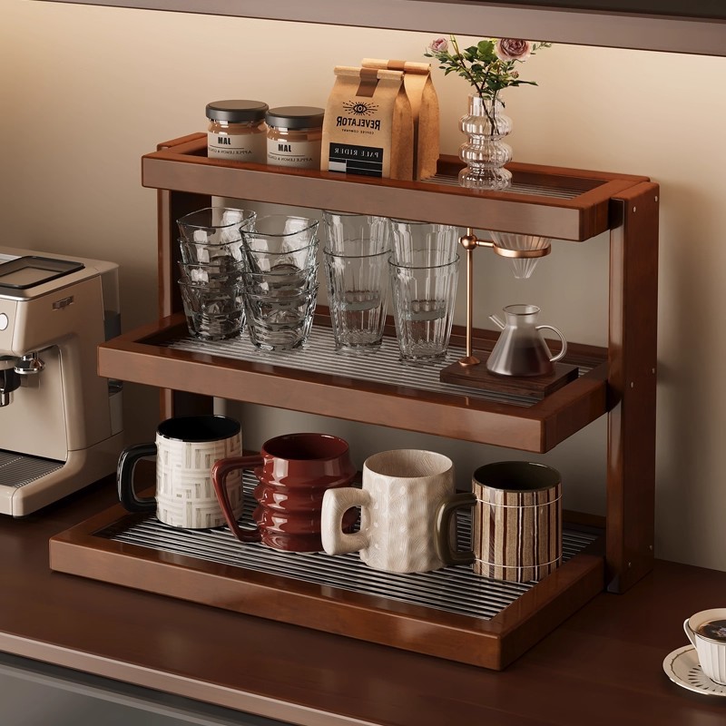 Coffee Tea Place - Uchwyt na kubki na biurko, półka,