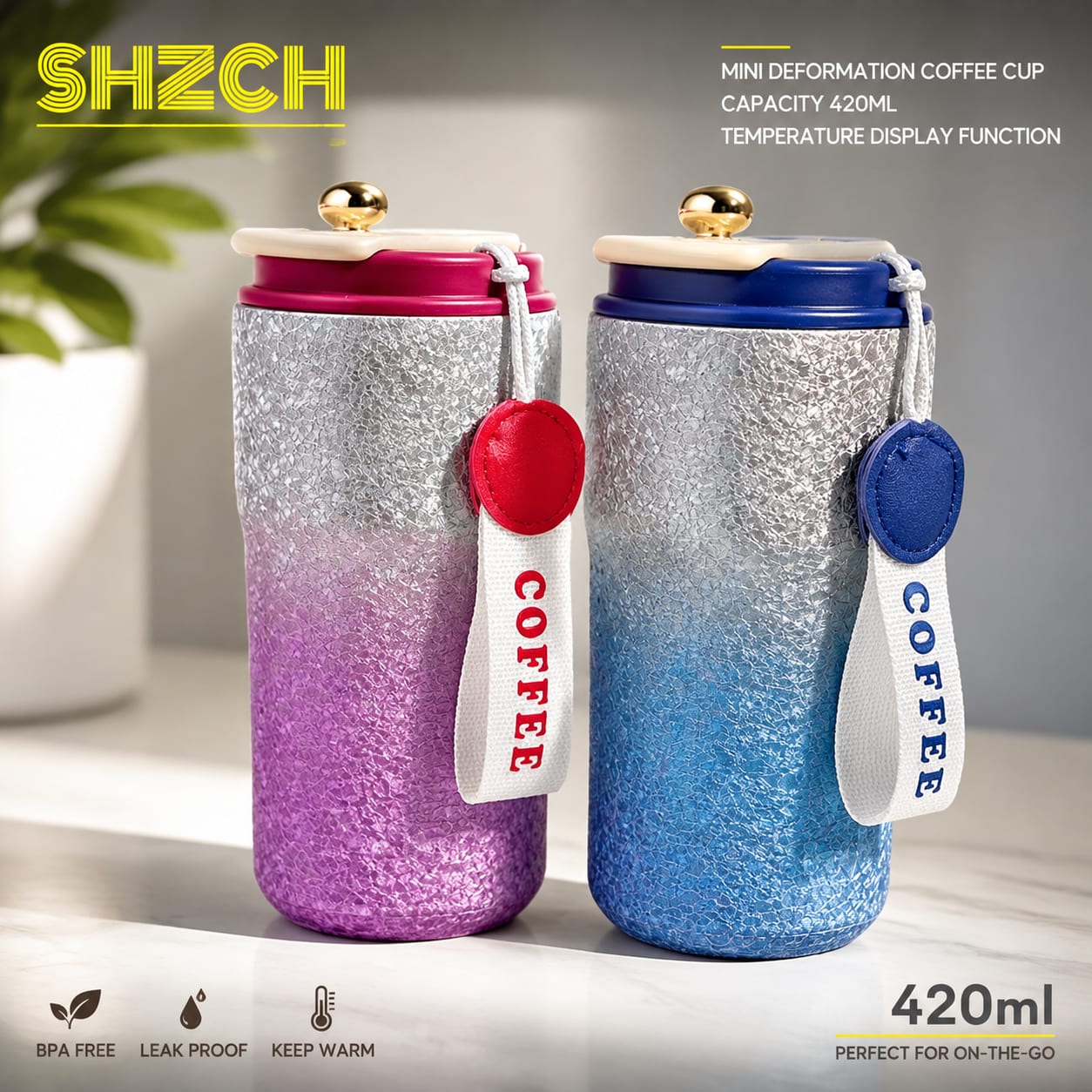 Coffee Tea Etc - Pojemność 420 ml spełnia codzienne potrzeby