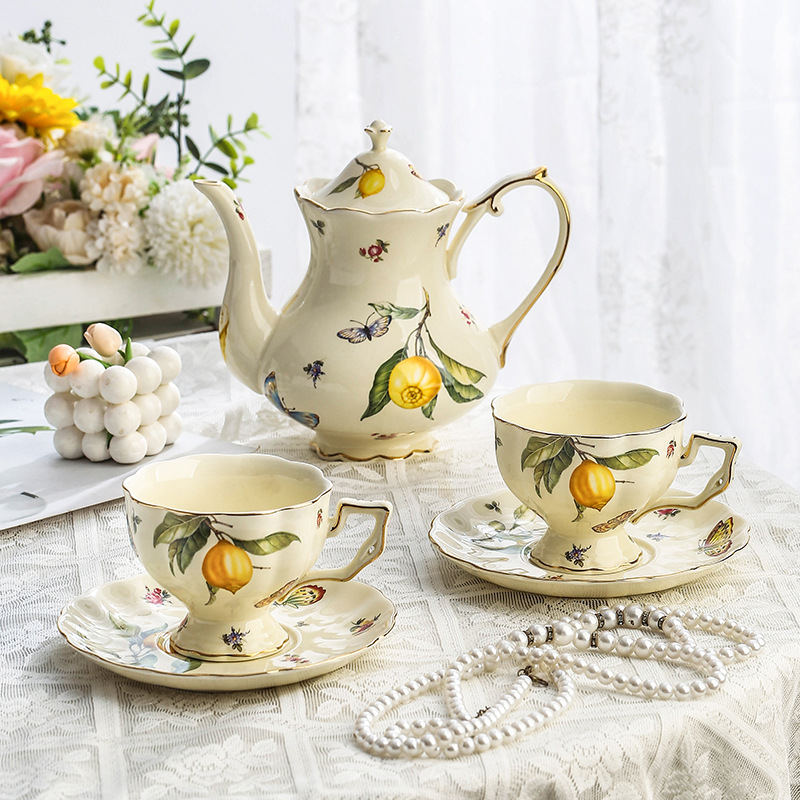 Europejski zestaw do herbaty w – Lemon Tea Coffee recenzja i cena