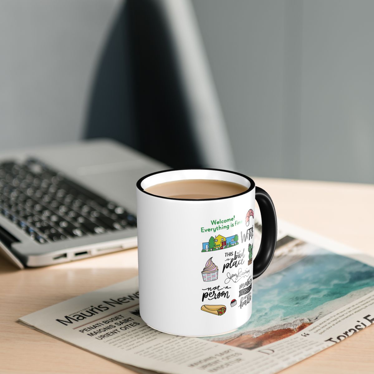 Kubek z grafiką serialu The Go – Coffee Tea Place recenzja i cena