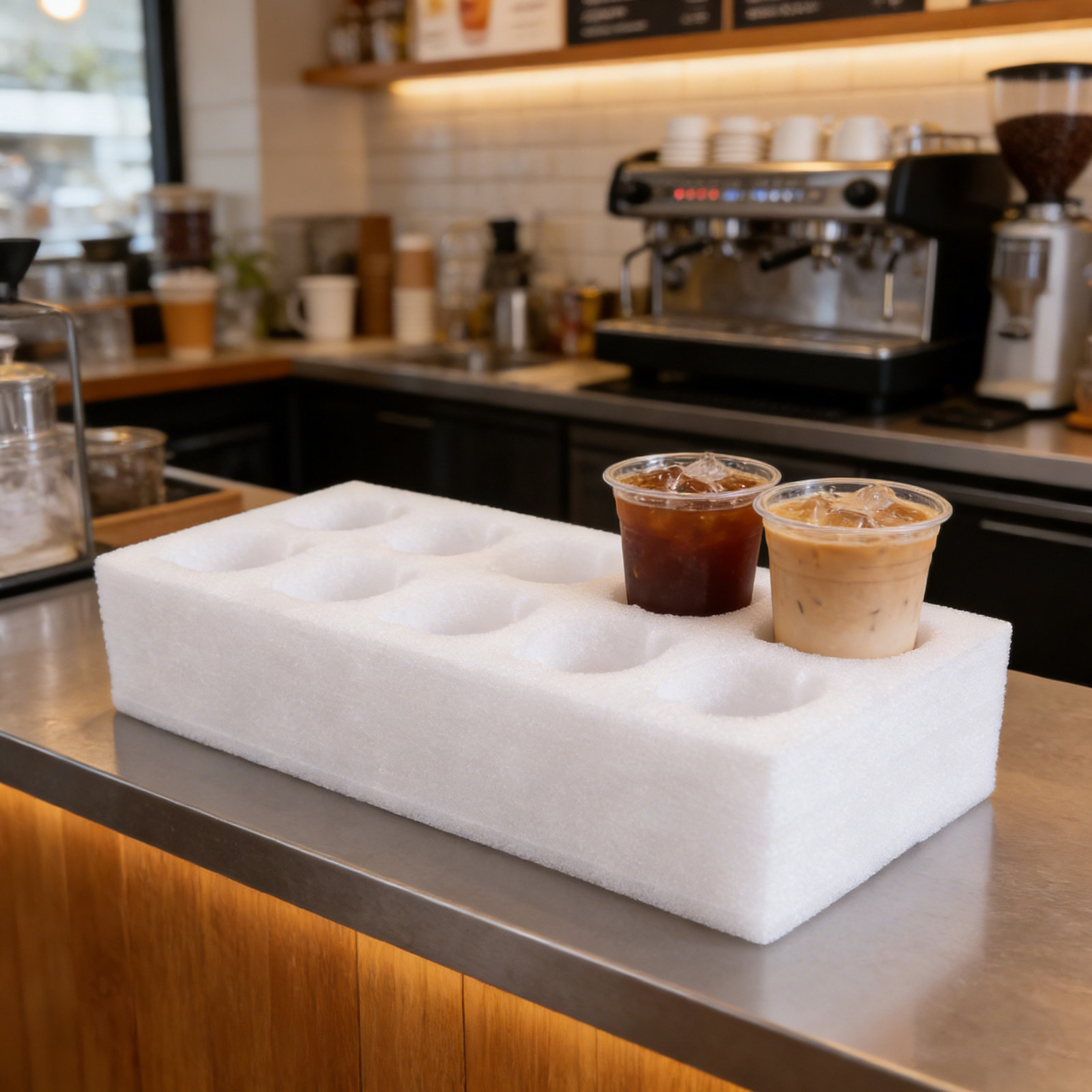 Półka z otworami na 10 kubków, – Coffee Tea Drinks recenzja i cena