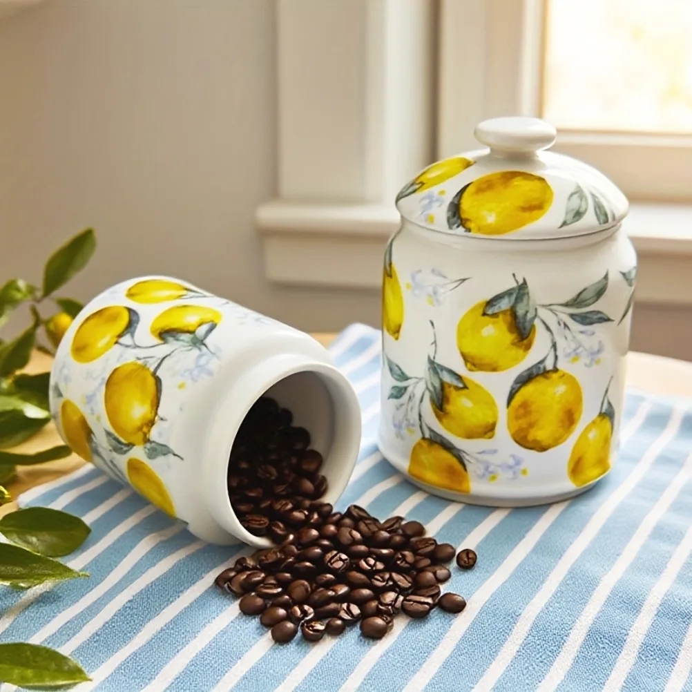 Ceramiczny słoik do przechowyw – Lemon Tea Coffee recenzja i cena
