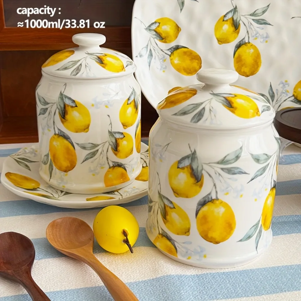 Ceramiczny słoik do przechowyw – Lemon Tea Coffee recenzja i cena
