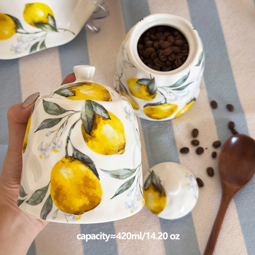 Ceramiczny słoik do przechowyw – Lemon Tea Coffee recenzja i cena
