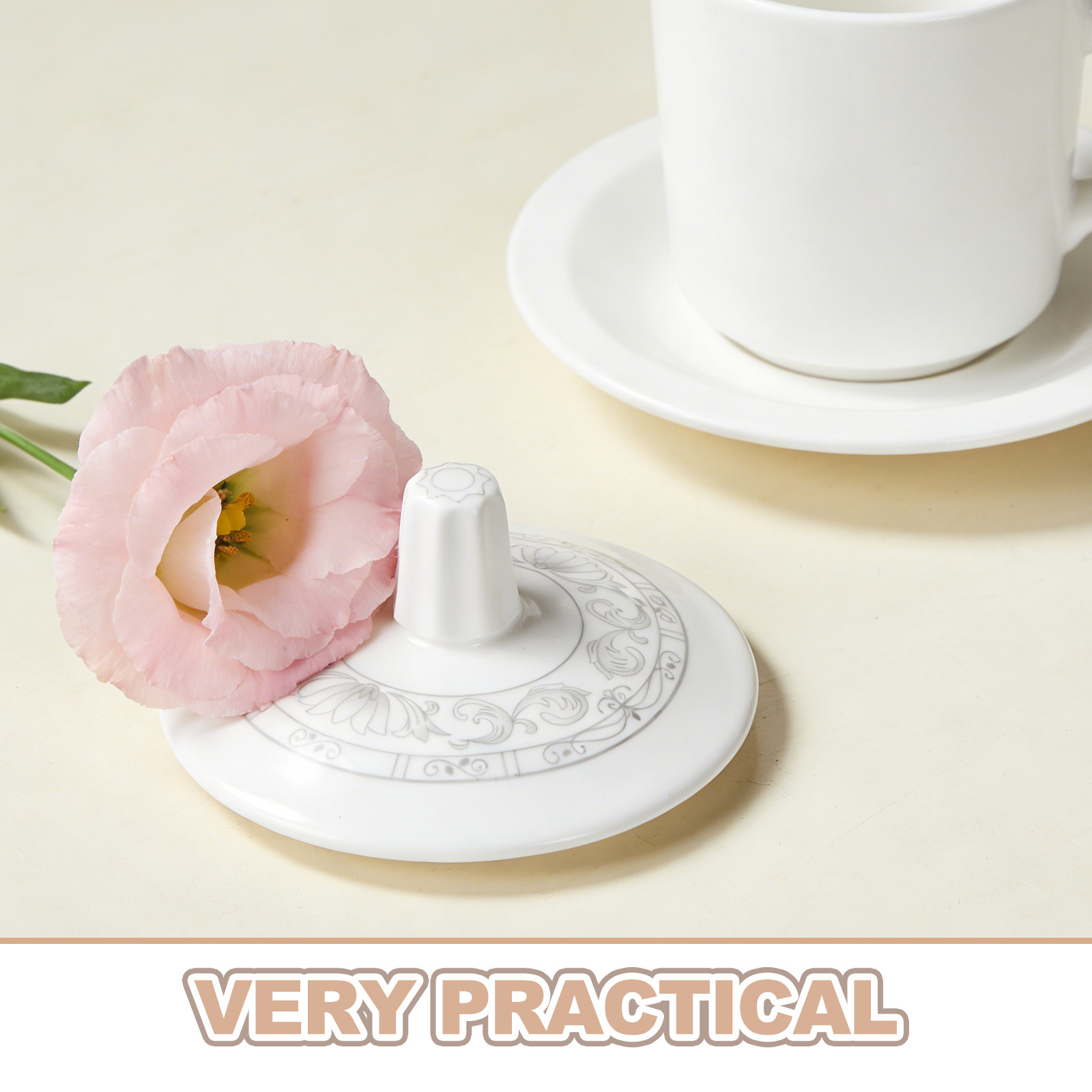 Ceramiczna pokrywka do kubka,  – Coffee Tea Replacement recenzja i cena