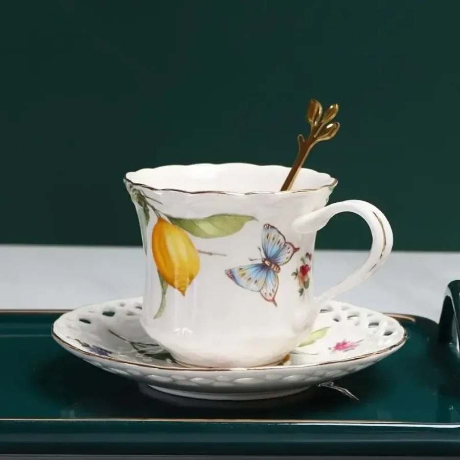 Zestaw filiżanek do herbaty w  – Lemon Tea Coffee recenzja i cena