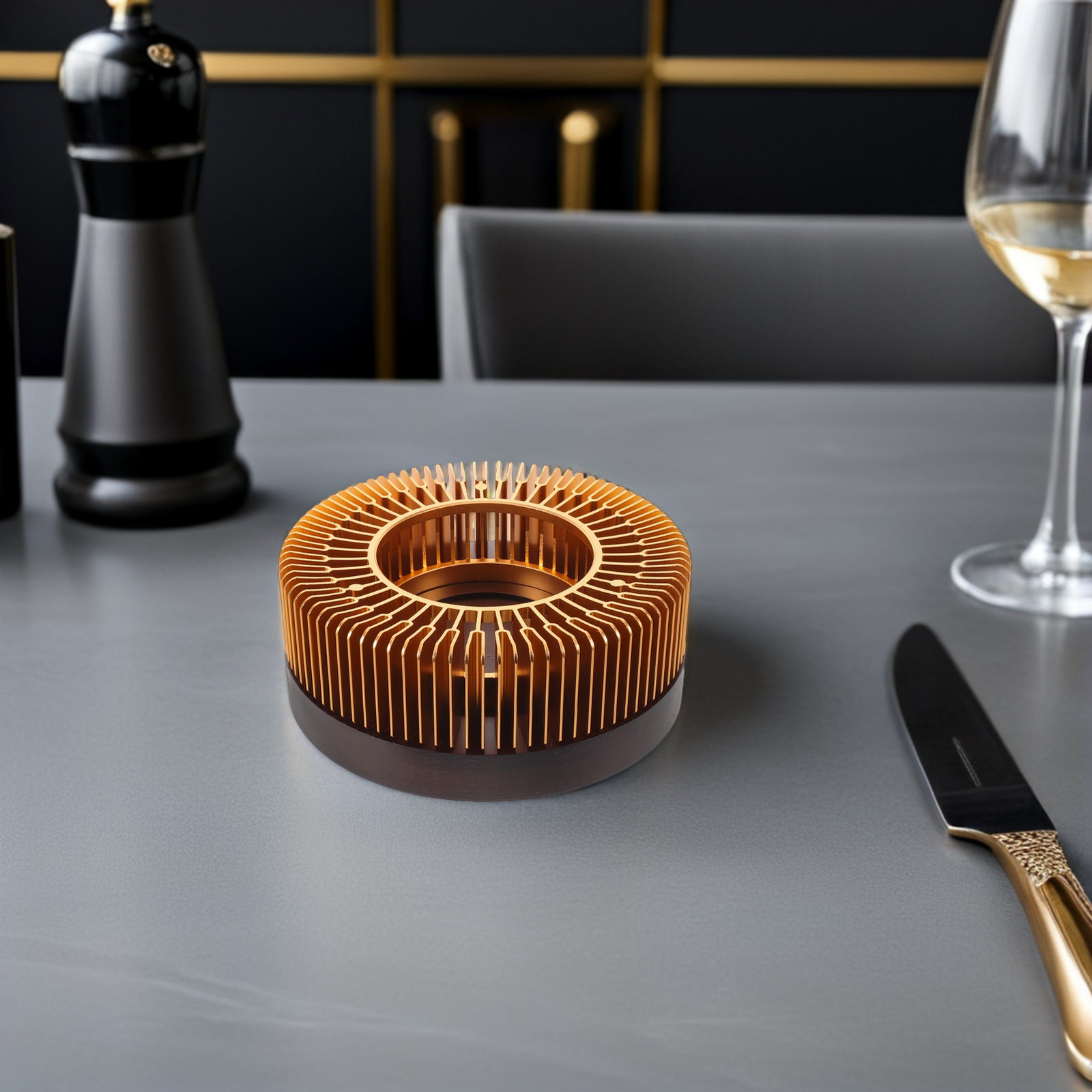 Złoty podgrzewacz do czajnika, – Coffee Tea Home recenzja i cena